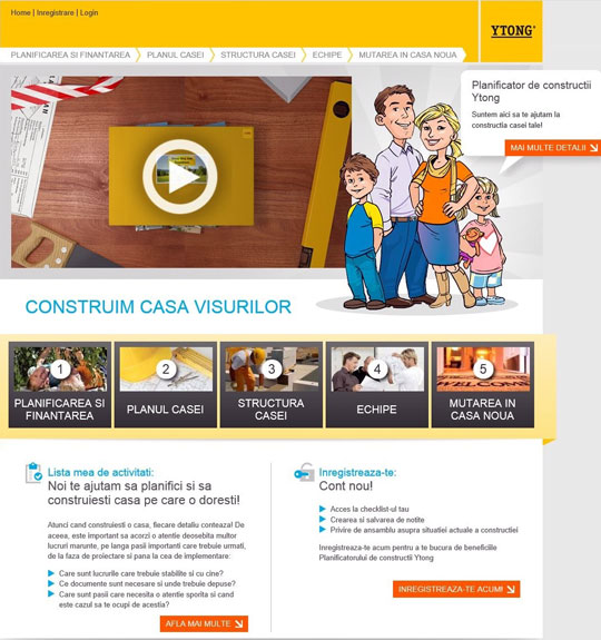 ytong platforma online Construimcasa.ro - planificator de constructii