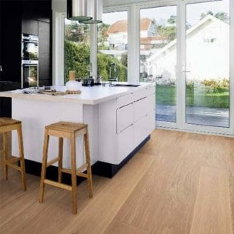 Parchet stratificat Boen Chaletino stejar natur alb 300 / 15 mm