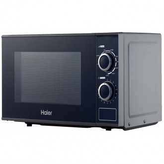 Cuptor cu microunde si grill Haier HGN-2070MGS, 700 W, 900 W, 20 L, Argintiu