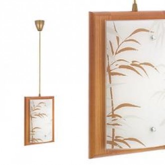 Lampa din sticla imprimata - Quadro Bambus I