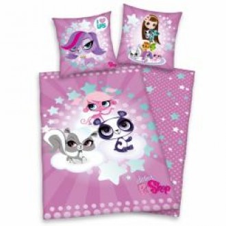 Lenjerie de pat din bumbac pentru copii Littlest Pet Shop
