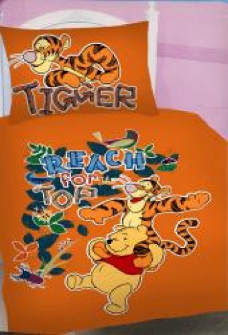 Lenjerie de pat din bumbac pentru copii Winnie the Pooh Tigger