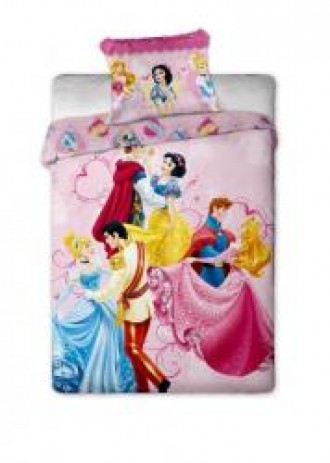 Lenjerie de pat din bumbac pentru copii Princess Dancing