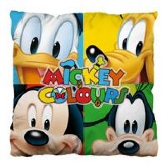 Perna decorativa copii Mickey Mouse si Pluto 40x40 cm