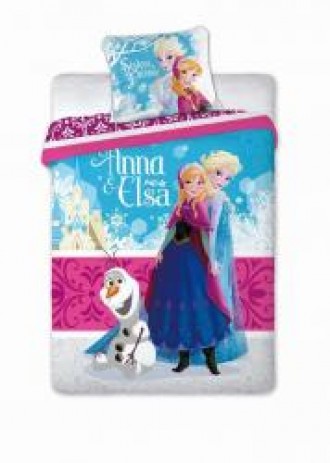 Lenjerie de pat din bumbac pentru copii Frozen Sisters Forever