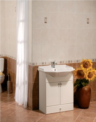Gresie pentru baie si bucatarie Savina Orange 33x33 cm