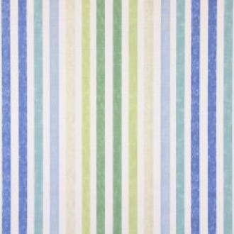 Draperie in dungi albastre din bumbac Soleil Chambery 5822 Porcelain 047