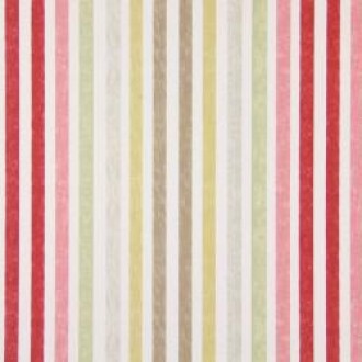 Draperie din bumbac cu dungi colorate Soleil Chambery 5822 Sienna 412