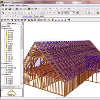RoofCon Proiect, program 3D proiectare structuri din lemn