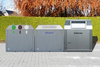 Container pentru reciclare sticla cu sistem suprateran | Bauer C