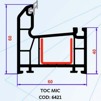 Tamplarie PVC 4 camere 60 mm Toc mic