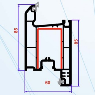 Profil PVC seria 4 camere 60 mm. Zet Usa