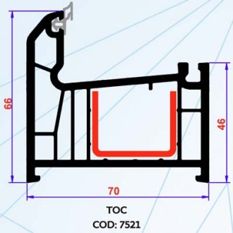 Tamplarie PVC Windoline 5 camere 70 mm Toc