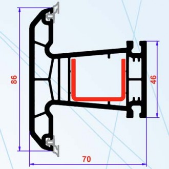 Profil PVC Windoline seria 5 camere Teu 70 mm