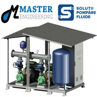 Statie de pompare irigatii cu convertizor de frecventa si solfstarter, 2 x 250 mch