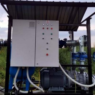 Statie de pompare irigatii cu convertizor de frecventa si solfstarter, 2 x 150 mch