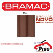 Tigla ceramica Bramac model Donau culoare maro