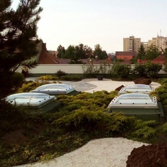 Sistem de acoperis verde intensiv tip gradina