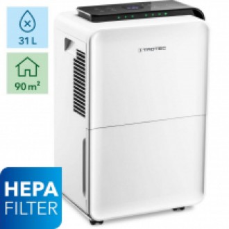Dezumidificator si Purificator TROTEC TTK 99 HEPA  31 l/zi  170 m3/h  Senzor umiditate  Filtru HEPA  Higrostat