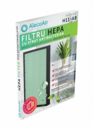Filtru HEPA cu strat antibacterian pentru dezumificatoarele AlecoAir D16 Purify sau D22 Purify