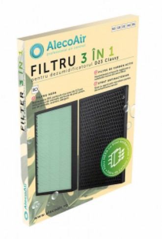 Filtru 3-in-1 pentru dezumificator AlecoAir D23 Classy cu HEPA  Carbon Activat si Strat Antibacterian